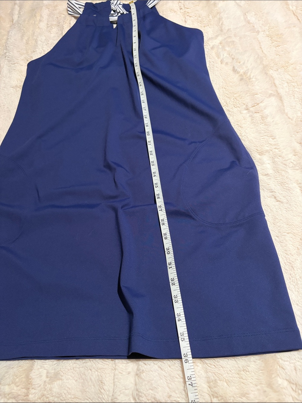 NEW- Tammy Bahama Navy Halter Striped Tie Neck Islandzone Summer/Beach/Active - Picture 8 of 8